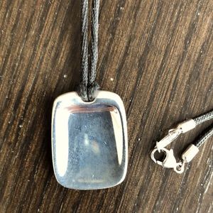 Tiffany & Co. Elsa Peretti Square Pendant with silk cord